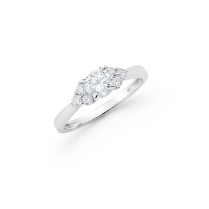 3/4 CTW Lab-Grown Diamond Engagement Ring: Platinum Round Brilliant Cut
