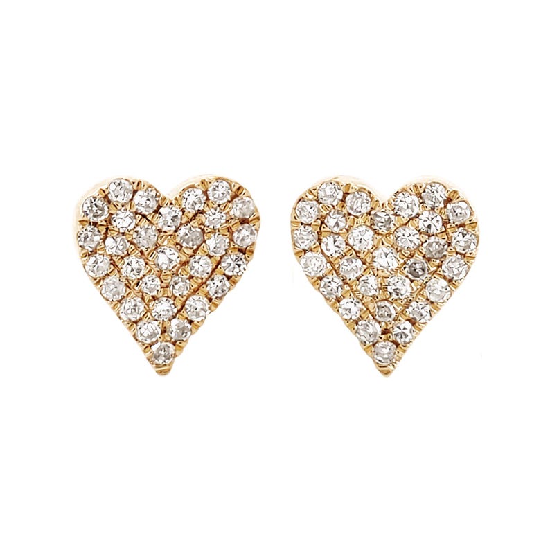 18k Gold Vermeil Dream Lover Heart Stud Earrings main image 1
