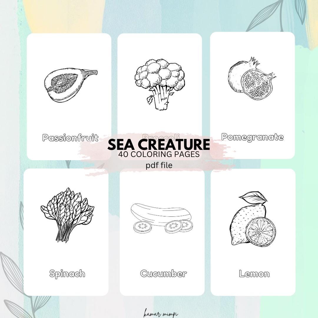 40 Printable Coloring Book Pages for Kids, Toddlers, Preschoolers ...