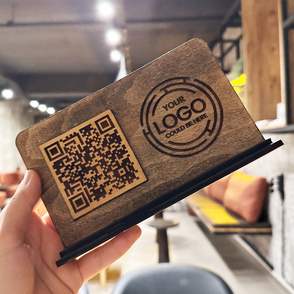 QR Code Menu QR Code Scan to View Menu Wooden QR Code Etsy Canada