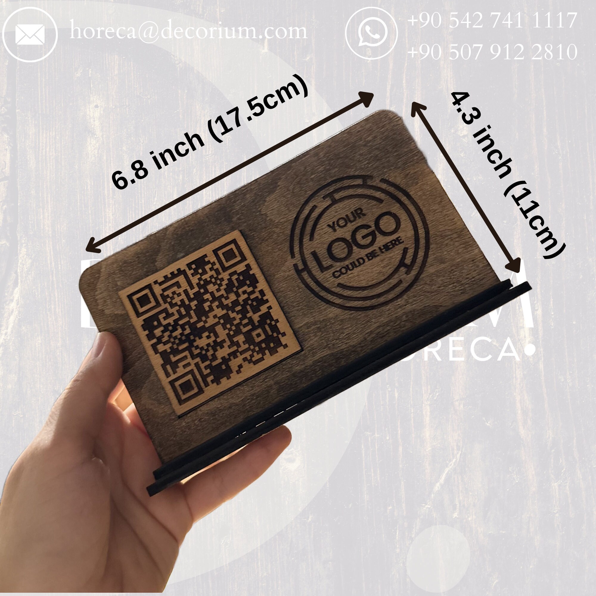 QR Code Menu QR Code Scan to View Menu Wooden QR Code Etsy UK