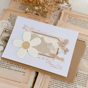 Handmade Greeting Cards with Real Hydrangea  Flowers for All Occasions | Blank Cards | Birthday | Mother's Day | Anniversary | Any Occasions