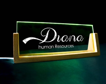 Personalized Desk Name Plate - New Job Gift - Office Decor for Men - Custom Name Sign Gifts - Corporate Gifts - Promotion Gifts - Boss Gifts