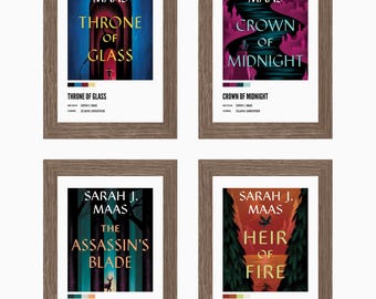 Pósteres de la serie Trono de Cristal / Libros 1-4 / TOG / Impresiones digitales / Sarah J. Maas / Booktok