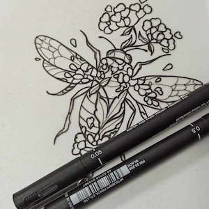 Bee tattoo design