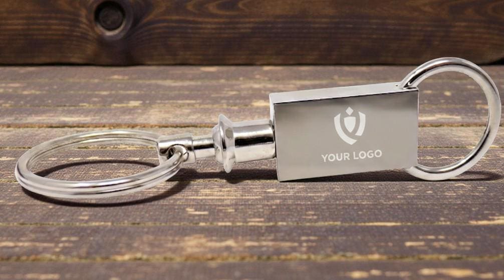 Valet Keychains Silver Detachable Valet Keychain Logo Add Your Logo - Etsy