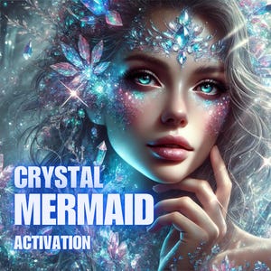 Crystal Mermaid Activation Awaken the Mystical Energy of the Ocean&#39;s Depths and Align with the Purity of Crystal Frequencies
