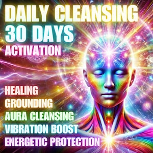 Purificazione quotidiana 30 giorni di attivazione, guarigione, radicamento, purificazione dell&#39;aura, aumento delle vibrazioni, protezione energetica
