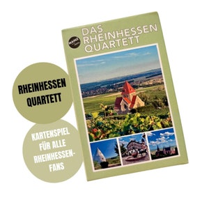RHEINHESSEN Quartett | Rheinhessen Spiel | Rheinhessen Kartenspiel | Quartett Kartenspiel | Geschenk-Idee oder Mitbringsel