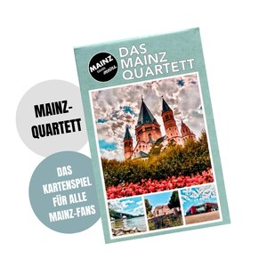Das MAINZ Quartett  | Mainz-Kartenspiel | 32 Spielkarten  | 32 Mainz-Highlights | Mainz Spiel | Kartenspiel | Quartett | Geschenk