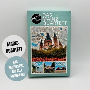 The MAINZ Quartet | Mainz Card Game | 32 Playing Cards | 32 Mainz Highlights | Mainz Game | Card Game | Quartet | Gift