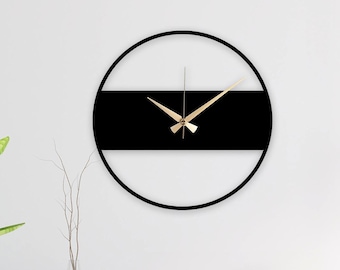 Modern Minimalist Metal Wall Clock: Silent Home & Office Decor