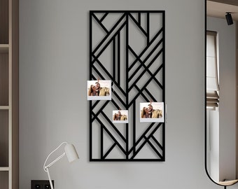 Metal Photo Grid Art Wall Decor, Student Notice Display Panel, Office Metal Panel, Organizer Metal Memo, Metal wall art, Photo board, Board