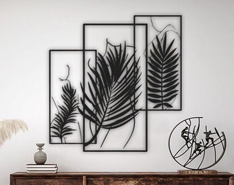 Leaf Metal Wall Art: Modern Home Decor, Indoor Outdoor
