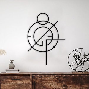 Modern Metal Line Wall Art: Geometric Abstract Decor