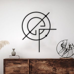 Minimalist Metal Line Wall Art: Modern Geometric Decor