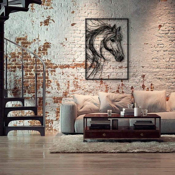 Metal Horse Wall Art: Modern Animal Silhouette Decor - Etsy Canada