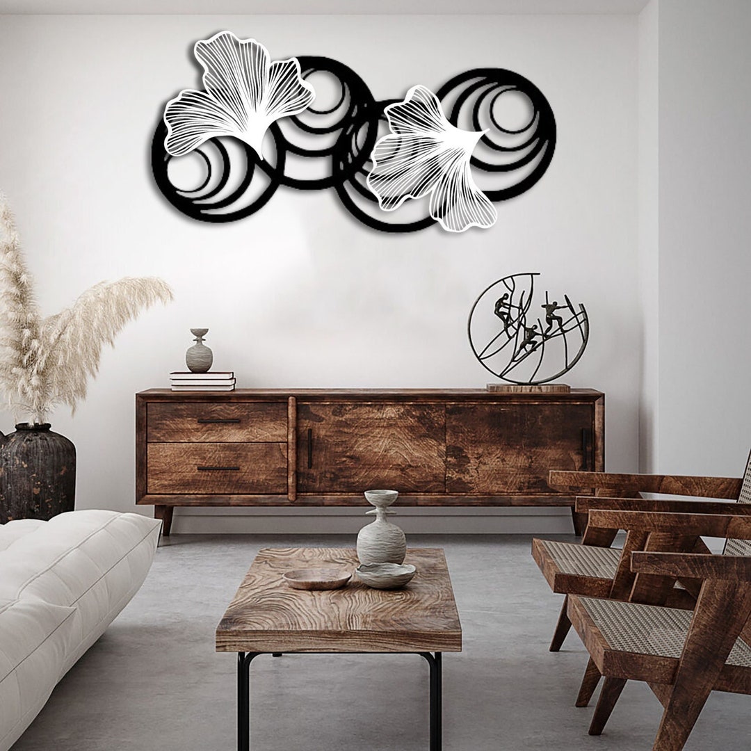 Modern Home Decor, Line Metal Wall Art, Minimalist Line Art, Geometric ...