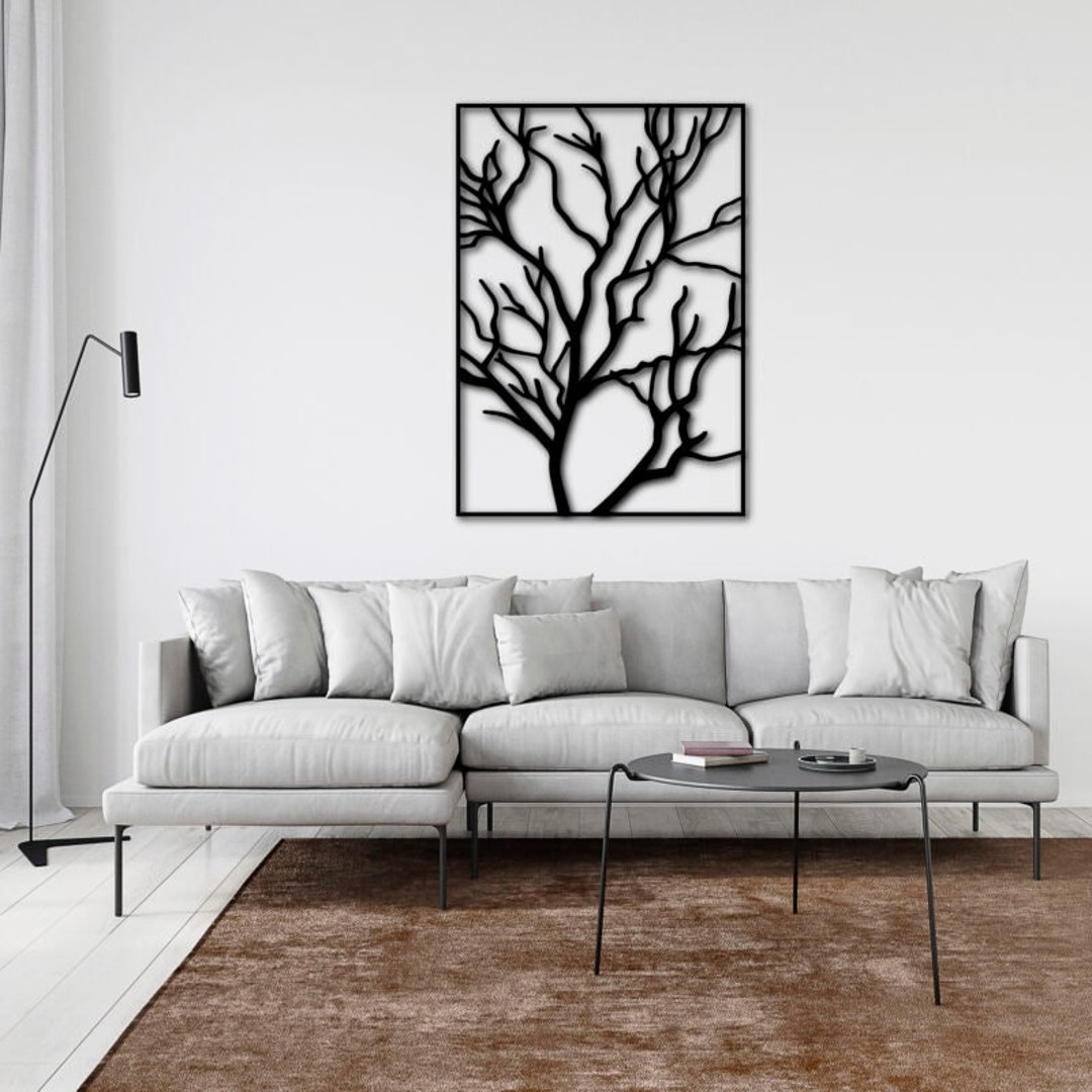 Metal Tree Wall Art: Modern Nature Silhouette Decor - Etsy