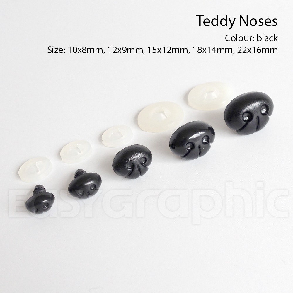 Trucraft - Large Set - Brown Safety Eyes and Nose for Teddy Bears