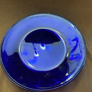 Set of 4 COBALT BLUE plates