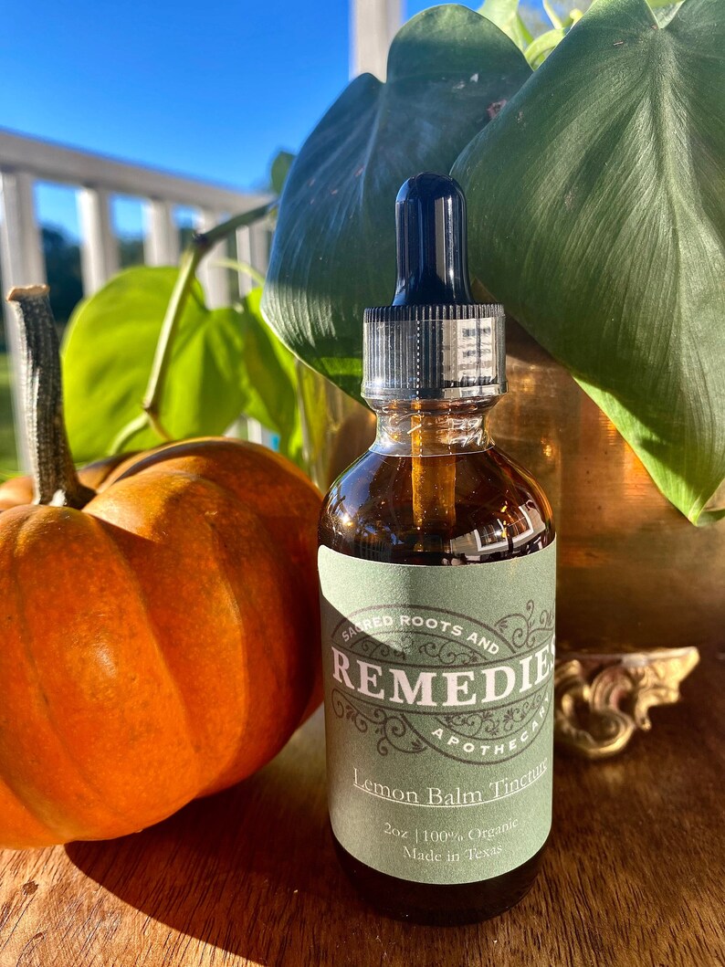 Organic Lemon Balm Tincture Etsy