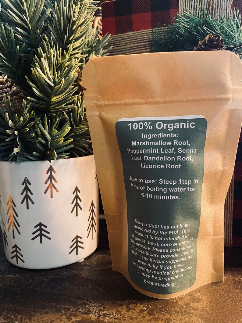 Organic Digestive Detox Tea Blend, Organic Colon Cleanse, Senna Leaf