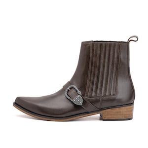 Genuine Leather Handmade Long Boots Men - Evander - VV239