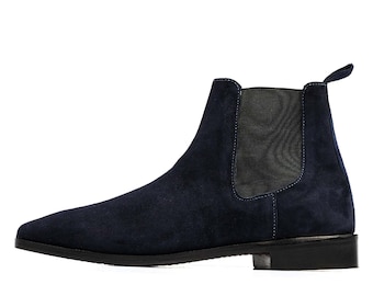 Genuine Leather Handmade Long Boots Men - Gommino - VV189