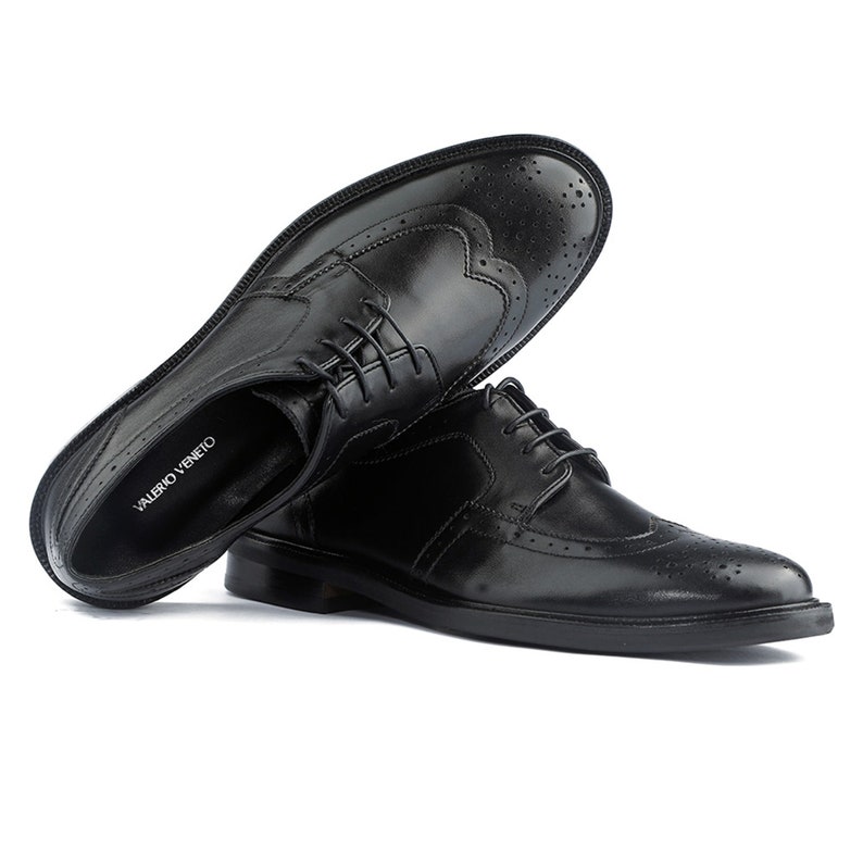 Handgefertigte Derby-Schuhe aus echtem Leder für Herren Dominique VV116 Bild 2