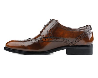 Scarpe Derby da Uomo in Vera Pelle Fatte a Mano - Napoleone - VV126