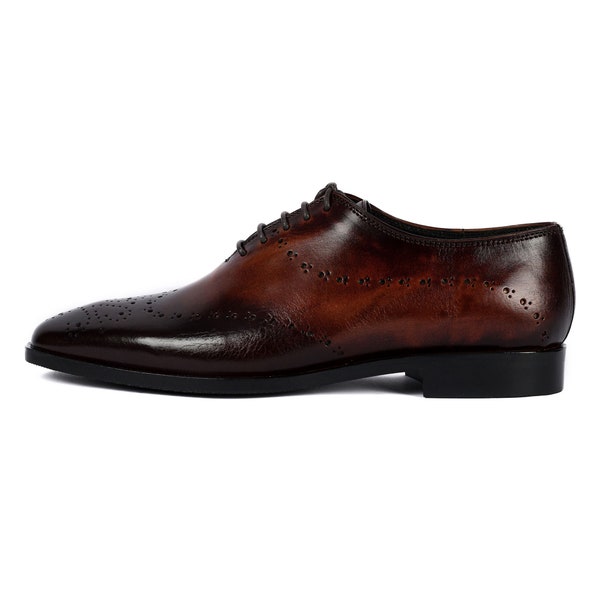 Genuine Leather Handmade Oxford Shoes Men - Giovanni - VV145