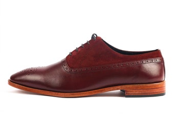 Handgefertigte Oxford-Schuhe aus echtem Leder für Herren – Marcello – VV160