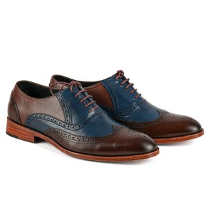 Handgemaakte lederen Oxford schoenen heren - Sebastian - VV218 afbeelding 5