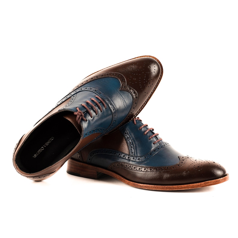 Handgemaakte lederen Oxford schoenen heren - Sebastian - VV218 afbeelding 2
