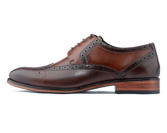 Zapatos Oxford hechos a mano en piel auténtica para hombre - Amadeus - VV106