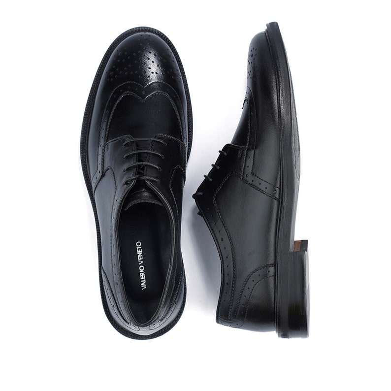 Handgefertigte Derby-Schuhe aus echtem Leder für Herren Dominique VV116 Bild 3