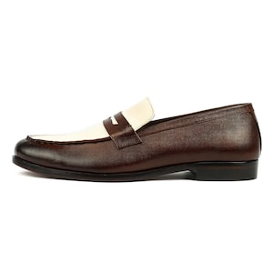 Genuine Leather Handmade Loafer Shoes Men - Placido - VV135