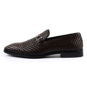 Genuine Leather Handmade Loafer Shoes Men -  Gideon - VV213