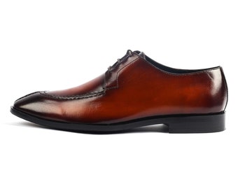 Genuine Leather Handmade Derby Shoes Men - Marco - VV161