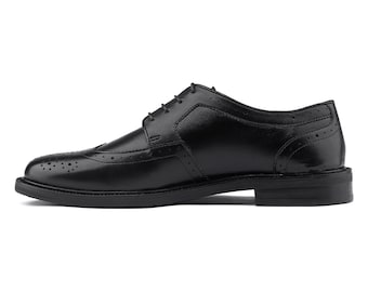 Genuine Leather Handmade Derby Shoes Men - Dominique - VV116