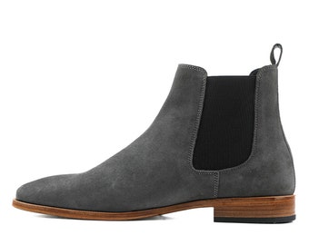 Genuine Leather Handmade Chelsea Boots Men - Franscisco - VV121