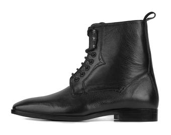 Genuine Leather Handmade Long Boots Men - Gravelton - VV232