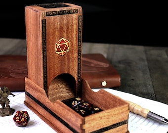 Portable Dice Tower with Storage