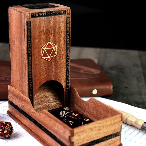 Portable Dice Tower and Storage for Dungeons and Dragons