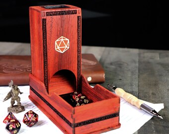 Portable Dice Tower with Storage