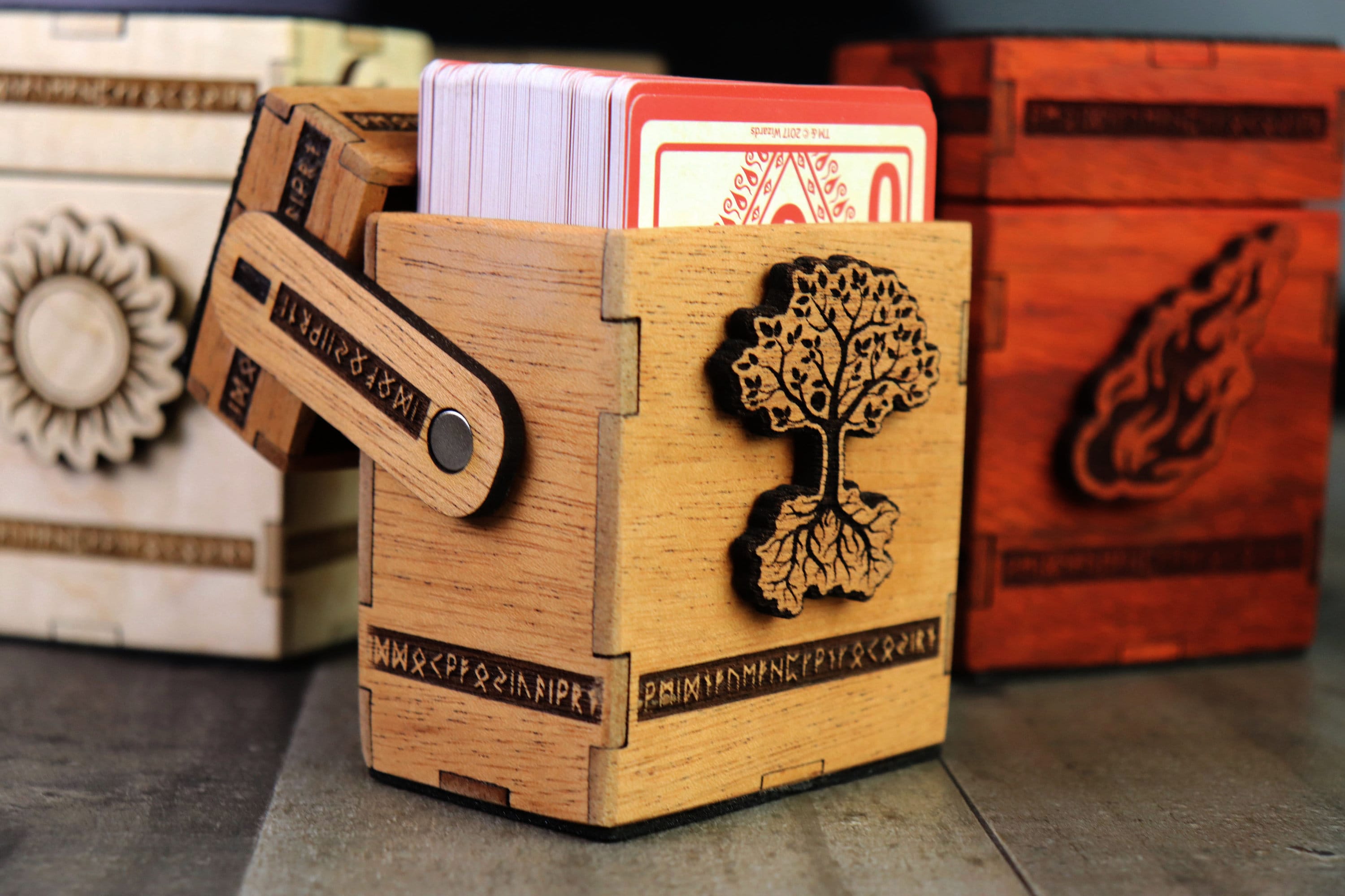 Wooden Deck Box for Magic the Gathering, Pokemon, and Yu-gi-oh - Etsy