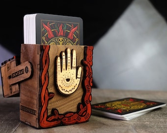 Wooden Deck Box for Magic the Gathering, Pokemon, and Yu-gi-oh - Etsy