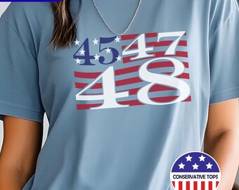 Trump 28 president tshirt, Trump 2028 shirt, 45 47 49 Flag Stripe Tee, Trump MAGA 2028 shirt, Trump 2028 Christmas gift, Trump premium shirt