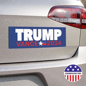Trump Vance Car Magnet, Trump Vance BUMPER, trump vance 2024, car magnet maga, trump fight magnet, trump vance magnet, trump car MAGNET